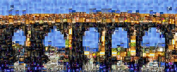 Final Artensoft photomosaic that was used as a guide for the artwork 